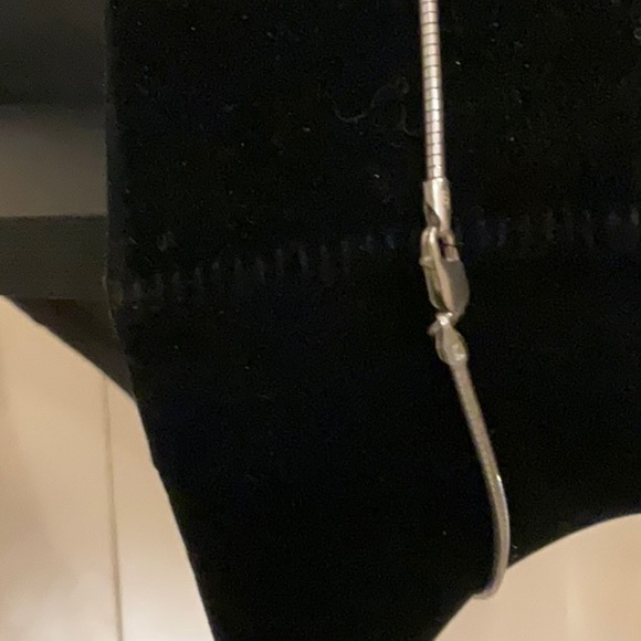 Obsidian crystal necklace sterling obsidian necklace - Picture 3 of 3